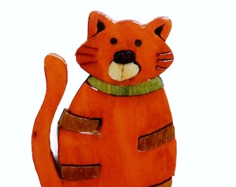 Orange Tabby Cat Fridge Magnet
