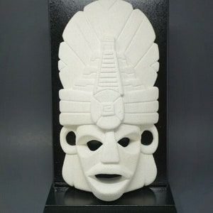 Aztec/Mayan Warrior Mask Sculpture