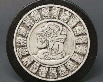 Carrier of Time Mayan Calendar Decorative Sculpture