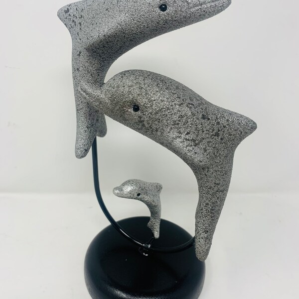 Concrete Dolphin Statue Etsy