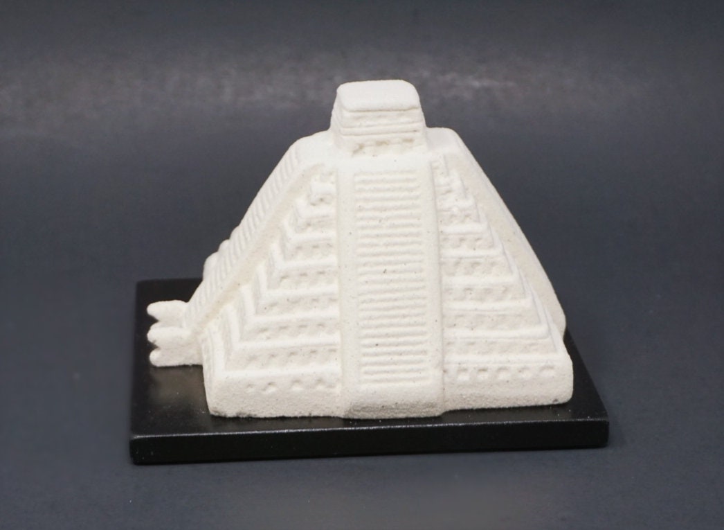 Chichen-itza Aztec Pyramid in White Handmade Modern Art Statue - Etsy