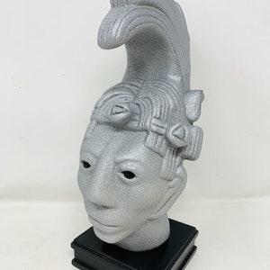 Aztec/Mayan Palenque Statue White Statue