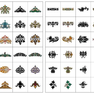 312 Decor Frames & Ornaments SVG Bundle: Hochzeitskartenelemente (Digitaler Download)