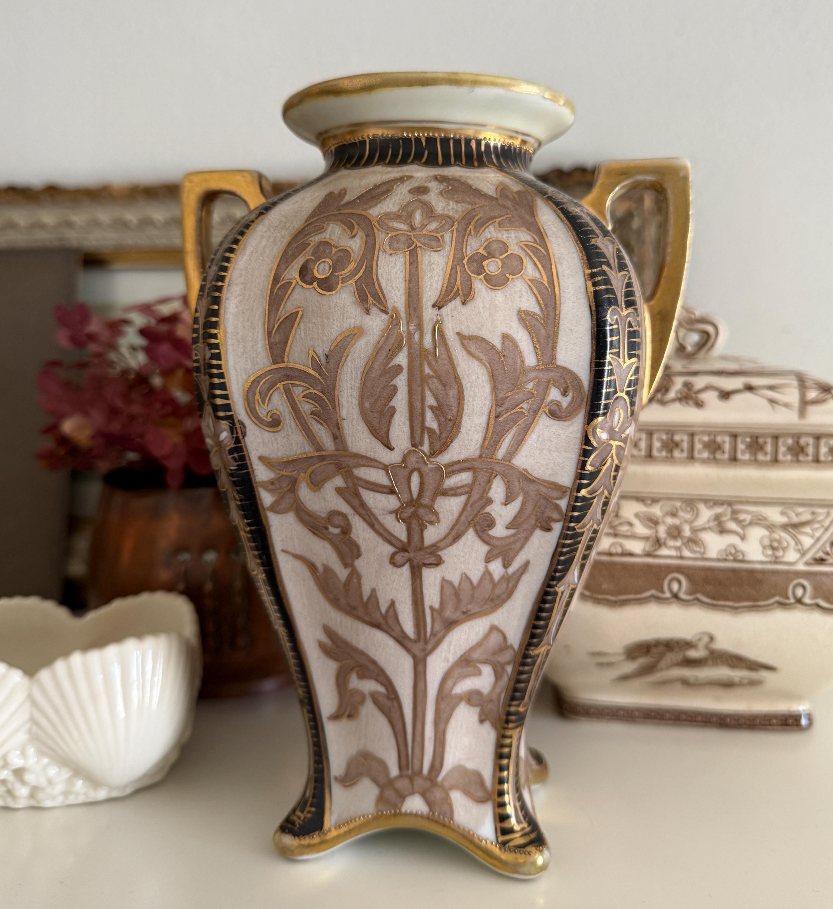 Antique nippon vase - Etsy 日本