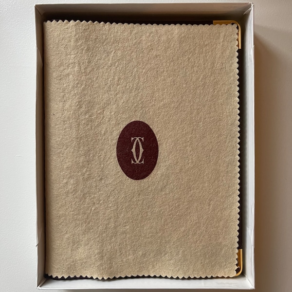 Vintage Cartier Leather Desk Note Book