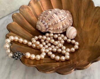 Vintage Brass Shell Dish