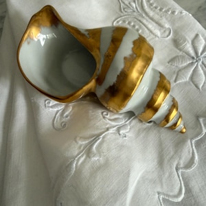 Plato para anillos/cenicero de concha de Limoges