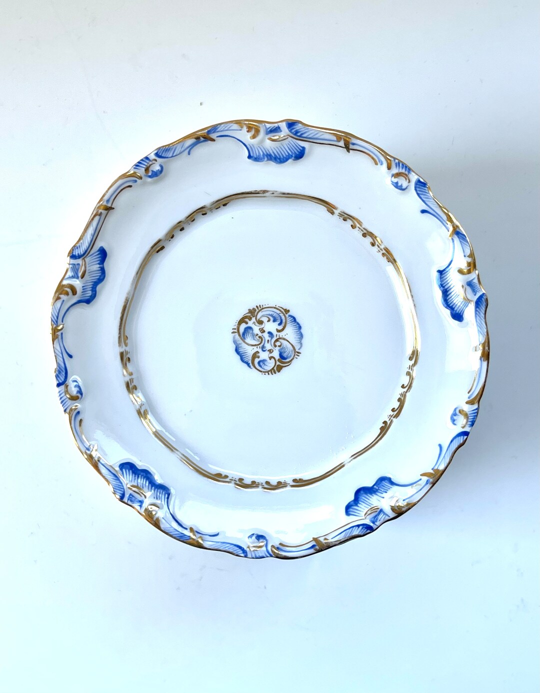 12 Antique Fine Porcelain Side Plates Etsy