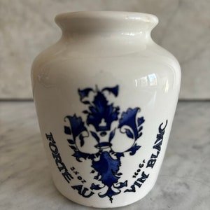 Vintage French Mustard Pot, Grey Poupon