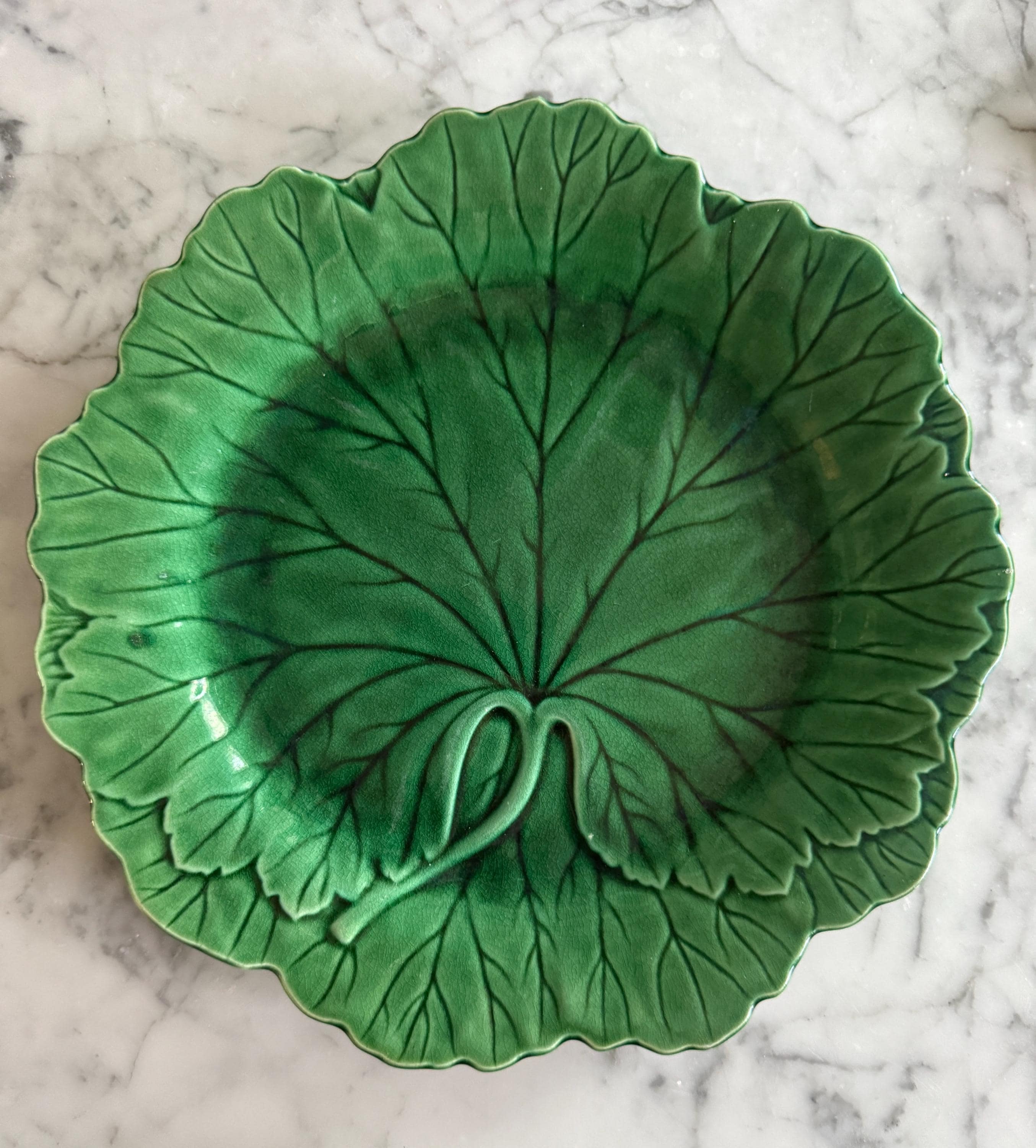 美品　ウェッジウッド　マジョリカ焼き　グリーンリーフ　キャベツの葉　プレート ウェッジウッド グリーン マジョリカ キャベツ プレート - Etsy 日本