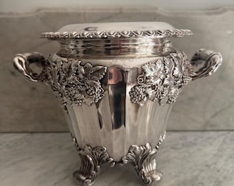 Cubeta de champán antigua de plata de Sheffield