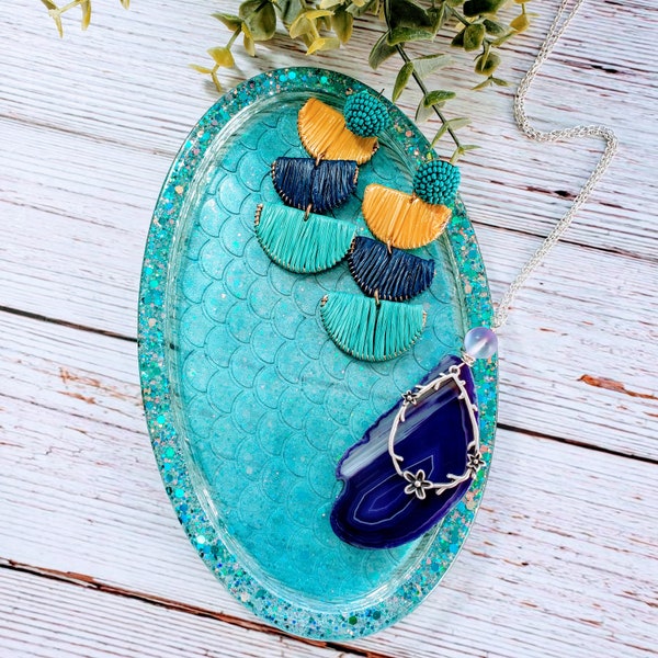 Coastal Decor Mermaid Vanity Tray - Mermaid Lover - Beach or Lake House