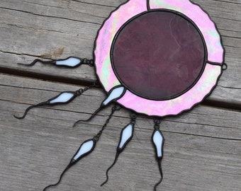 Stained Glass Love Suncatcher - Handmade Window Hanging, Home Decor