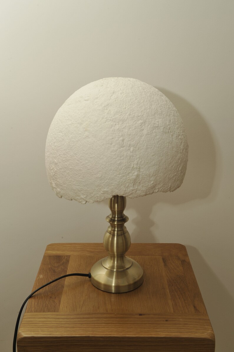 Hygge Paper Mache Table Lamp Etsy