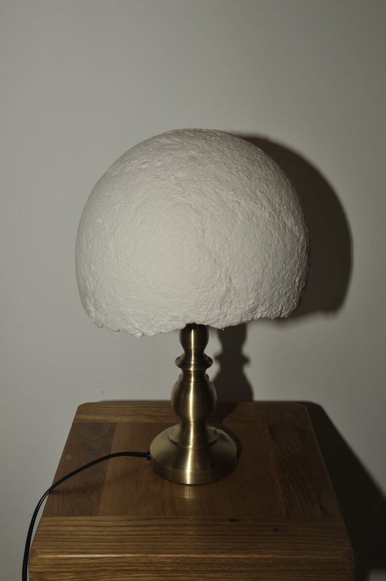 Hygge Paper Mache Table Lamp Etsy
