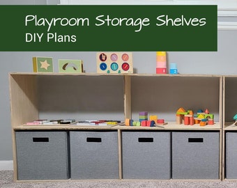 Storage Bin Plans | Toy Storage Furniture Plans | Toy Storage Bins | Kids Toy Storage| DIY Woodworking Plans | Toy Organization