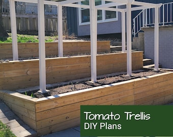 Tomato Trellis Plans | Garden Trellis Plans | Plant Trellis | Vegetable Trellis | DIY Woodworking Plans