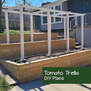 Garden Trellis Plans | Vertical Gardening | Tomato Trellis Plans | Plant Trellis | Vegetable Trellis | DIY Woodworking Plans