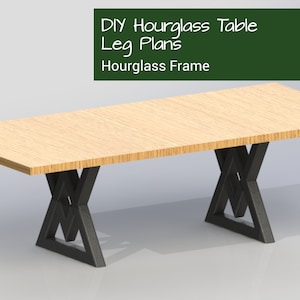 DIY Hourglass Metal Table Legs | Table Leg Plan | DIY Furniture Plans | Modern Table Frame Design | Furniture Legs Metal