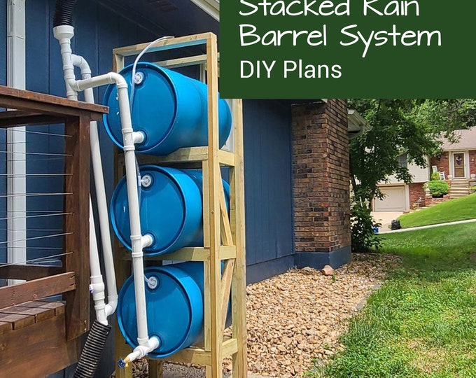 Rain Barrel Stand Woodworking Plans | Build Plans for DIY Water Barrel ...