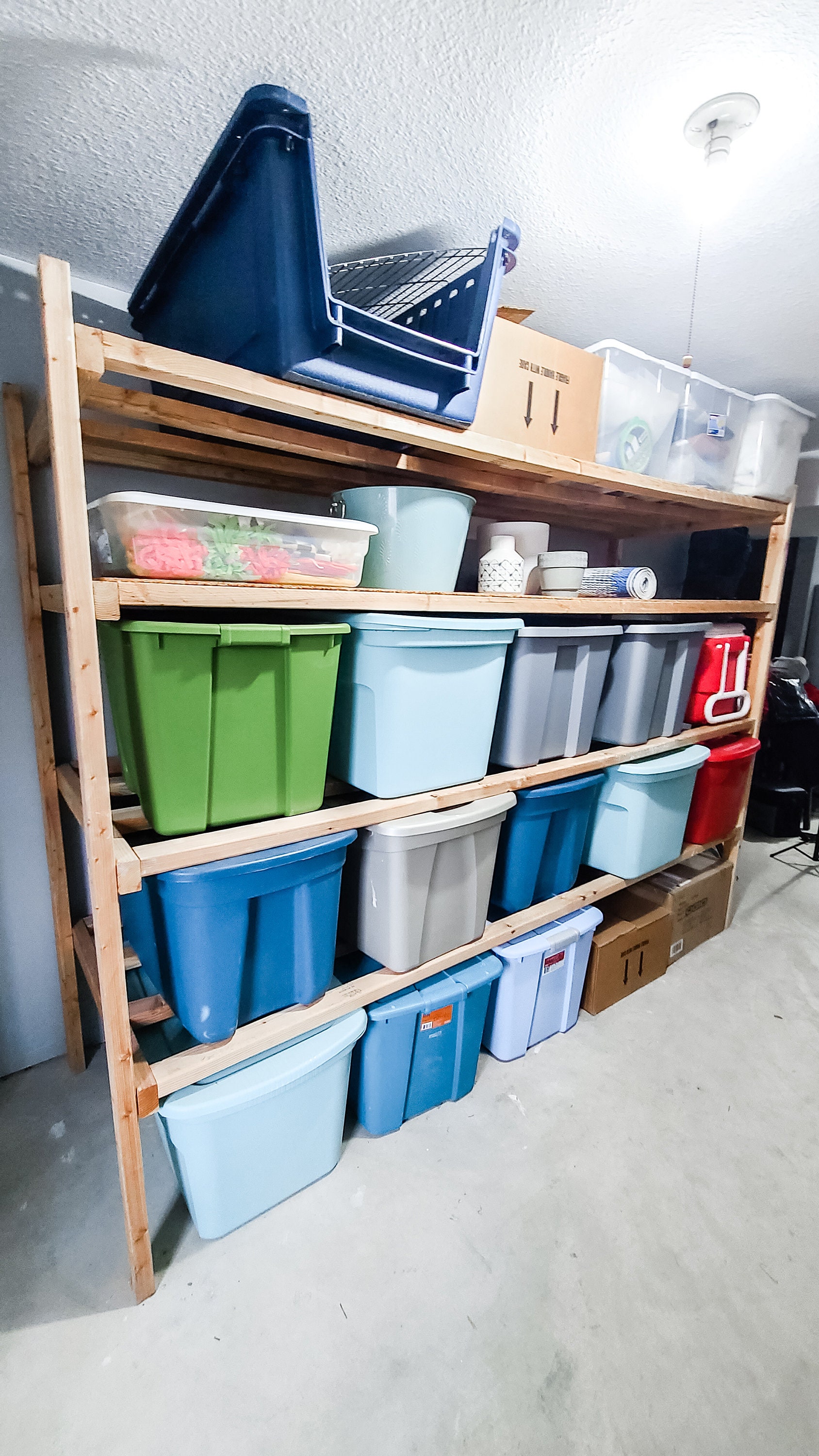 Garage Tote Storage System, Furniture