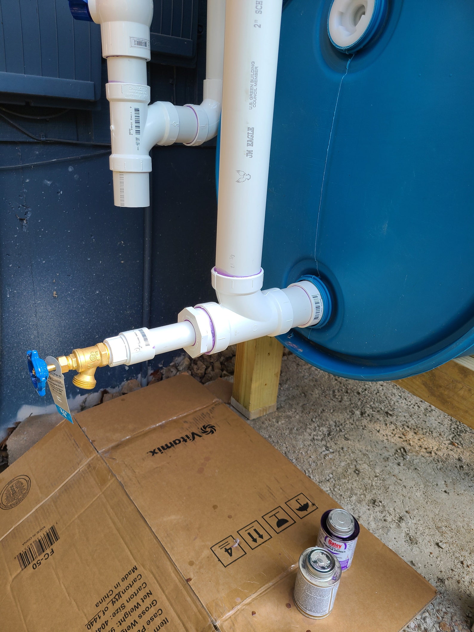 DIY Rain Barrel Plans Stacked Rain Barrel DIY Woodworking Etsy