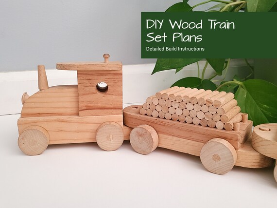 Wood Train Set Plans Toy Train Plans DIY Toys Wooden - Etsy