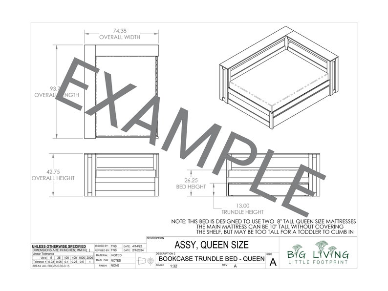DIY Queen Trundle Bed Queen Bed Plan Bed With Bookshelf Bookcase Bed