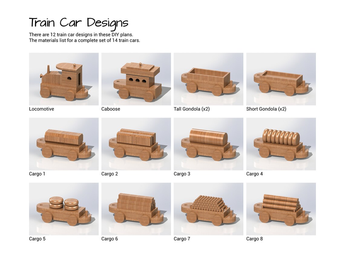 Wood Train Set Plans Toy Train Plans DIY Toys Wooden Train Set DIY Wood