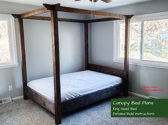 Canopy Bed Plans King Plan Furniture Canopy Bed Plans King Plan, King Size Four Post Bed Plans