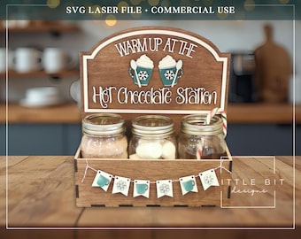 Hot Chocolate Station SVG Laser