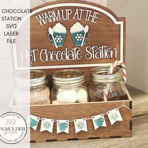 Hot Chocolate Station SVG Laser