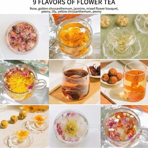 Handcrafted Flower Herbal Tea Bombs: Organic Floral Tea image 6