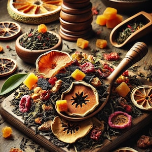 Refreshing Cold Tea – Honeymelon Dragon Fruit Green Tea with Rose Petals, Fruity Floral Loose Leaf Iced Tea Blend