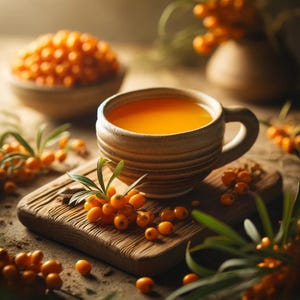 Organic Dried Sea Buckthorn Berries: Vitamin C Superfood for Tea & Smoothies