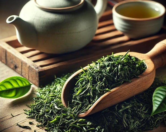 Organic Sencha Oolong Green Tea: Japanese Loose Leaf Tea