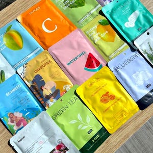 K-Beauty Sheet Mask Set – Korean Skincare Gift, Assorted Face Masks