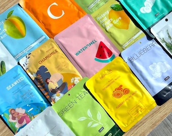 Set di maschere viso K-Beauty – Regalo per la cura della pelle coreana, maschere viso assortite