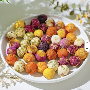 Handcrafted Flower Herbal Tea Bombs: Organic Floral Tea image 2