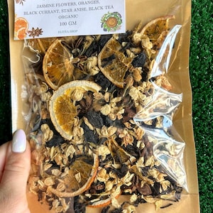 Spiced Handcrafted Loose Leaf Black Tea, Organic, Berry flavor, Citrus Tea, High Quality Loose Tea, High Ended Tea for Tea Lovers, Best Tea