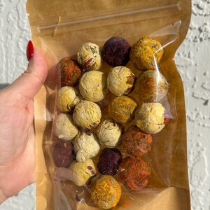 Handcrafted Flower Herbal Tea Bombs: Organic Floral Tea image 10
