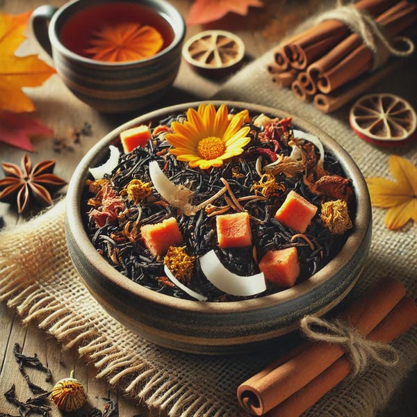 Pumpkin Spiced Chai Tea: melange van biologische winter ontspannend aroma van zwarte thee