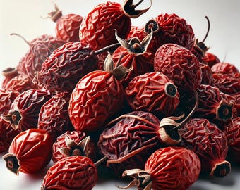 Organic Wild Harvested Rosehips – Dried Whole Rose Hip Berries for Tea, Skincare & Wellness
