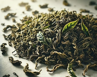 Handgefertigter Grüner Oolong Tee: Japanischer Blatttee