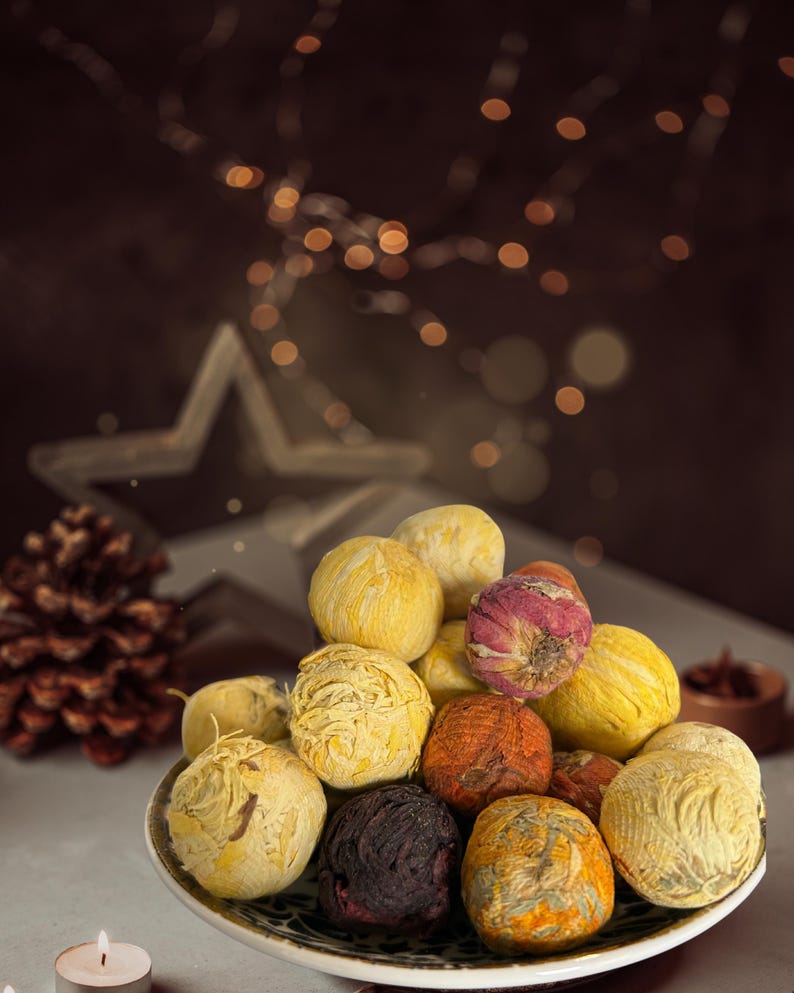 Handcrafted Flower Herbal Tea Bombs: Organic Floral Tea image 14