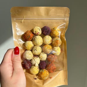 Handcrafted Flower Herbal Tea Bombs: Organic Floral Tea image 7
