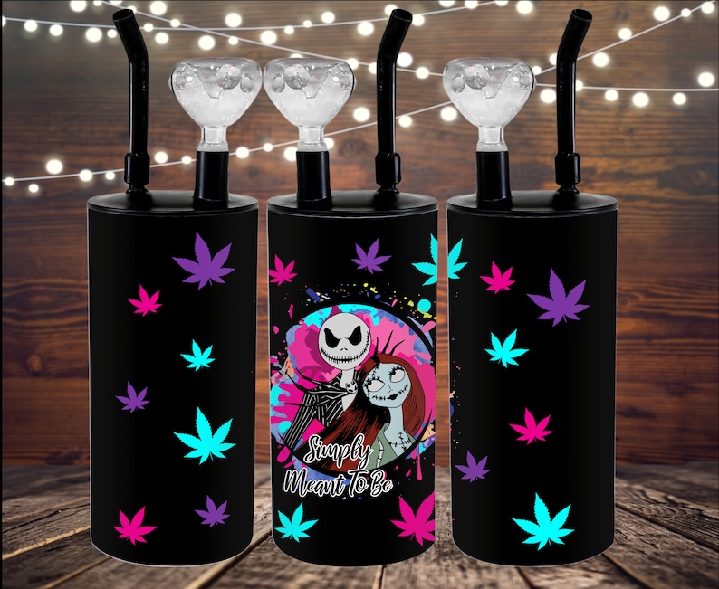 22oz Hookah Tumbler Png Jack and Sally Etsy