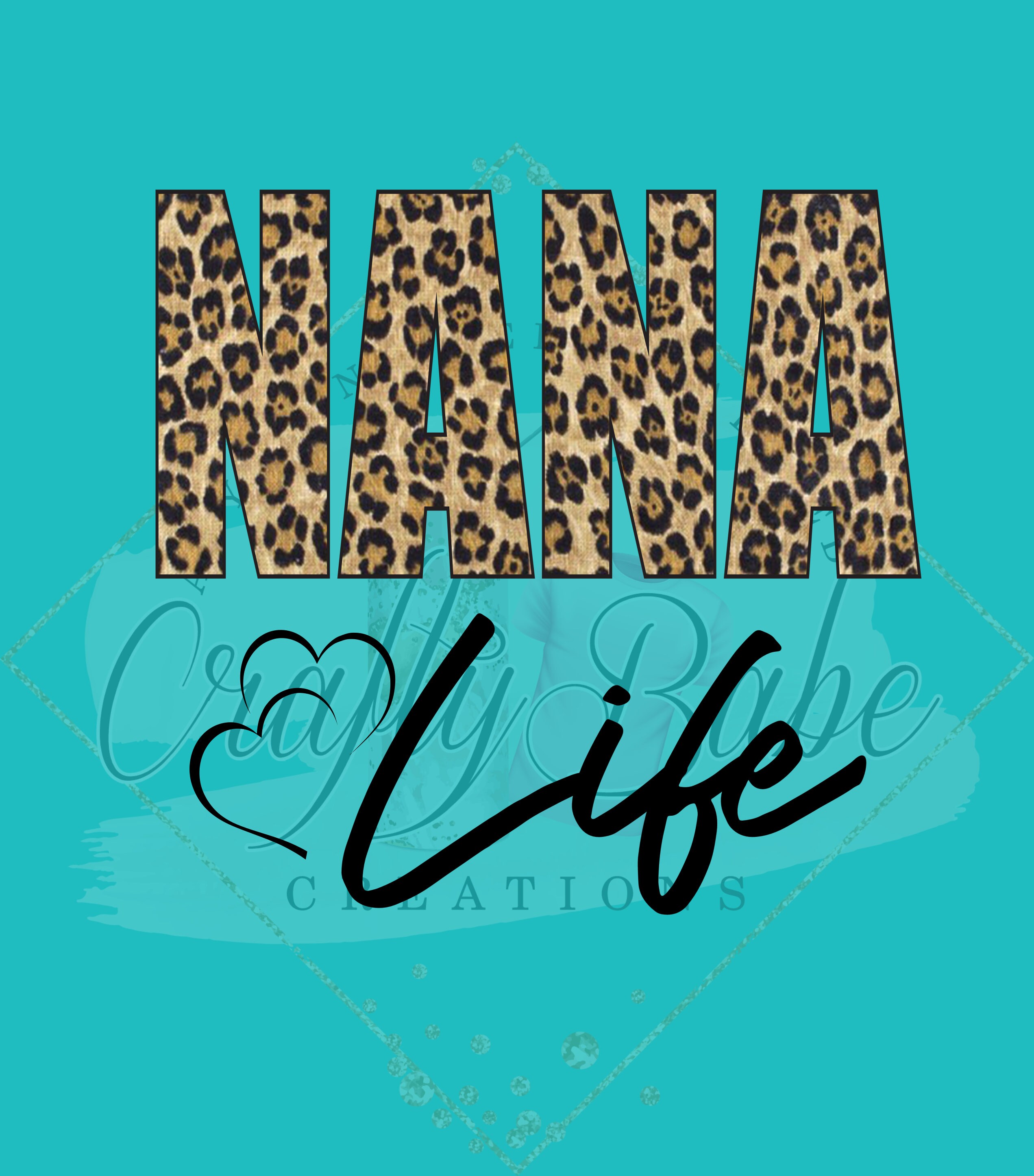 NANA Life Cheetah Print PNG - Etsy
