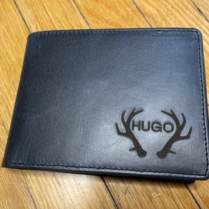 Fathers Day Gift For Dad, Valentine Gift For Him, Handwriting Wallet, Arabic, Cyrillic Fonts Engraved Wallet, Personalized Leather Wallet
