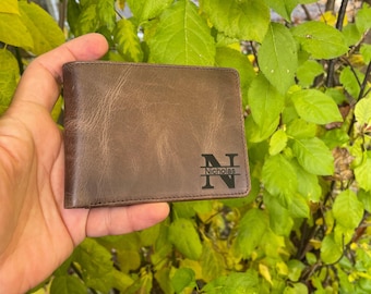 Handwriting Wallet | Leather Wallet For Men | Personalized Wallet Gifts | Handwriting Gift For Him | Engraved Wallet | Gift For Boyfriend